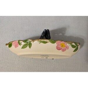FRANCISCAN Desert Rose Pickle Relish Dish - USA - Cottage Core Replacements -VTG